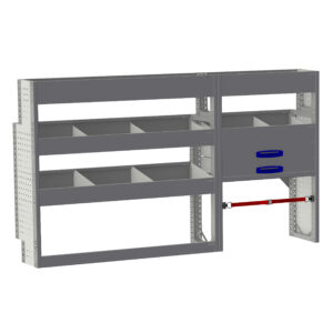 Basis inrichting "03" linkerzijde tbv Peugeot Expert L2H1 kleur grijs/blauw