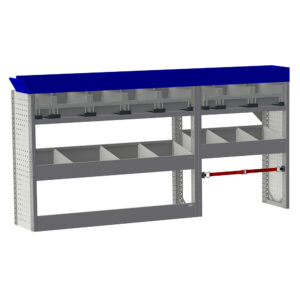 Budget inrichting "02" linkerzijde tbv Trafic L1H1 kleur grijs/blauw