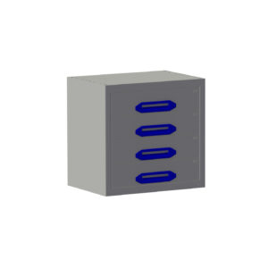 Ladekast B0507xD360xH490 mm met 4 laden (H 4x105)