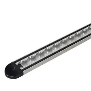 Systeemrail alu met rubberen strip (40x11) L=1997 mm