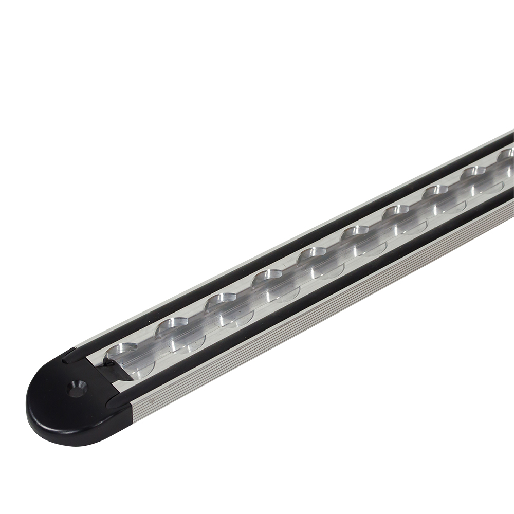 Systeemrail alu met rubberen strip (40x11) L=1997 mm