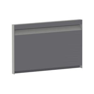Alu. klep compleet met vergrendeling 0447 x 255 mm