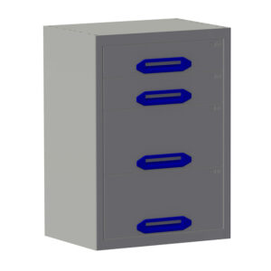 Ladekast B0508xD360xH700 mm met 4 laden (H 2x105; 2x210)