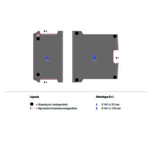 Vloerplaat 12 mm grijs tbv JUMPY L1 FWD (wielbasis 2975)