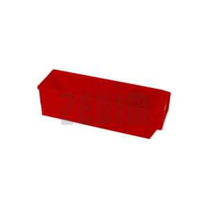 Magazijnbox 300x91x81 kleur rood