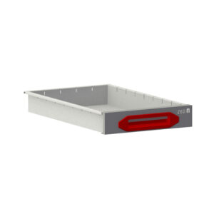 Lade HD  B0300xD507xH070 mm grijs/rood
