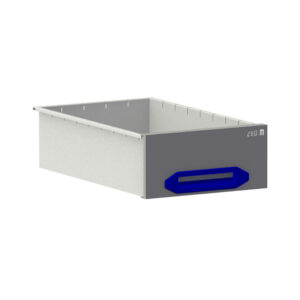 Lade HD  B0300xD507xH140 mm grijs/blauw