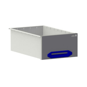 Lade HD  B0300xD507xH175 mm grijs/blauw