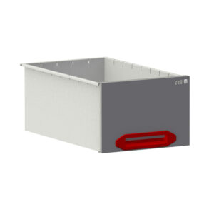 Lade HD  B0300xD507xH210 mm grijs/rood