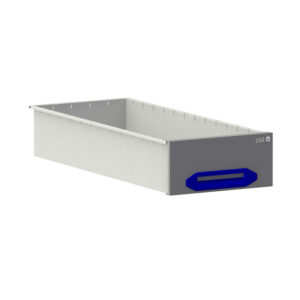 Lade HD  B0300xD760xH140 mm grijs/blauw