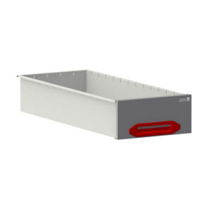 Lade HD  B0300xD760xH140 mm grijs/rood