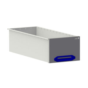 Lade HD  B0300xD760xH210 mm grijs/blauw