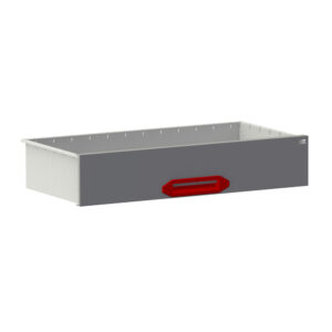 Lade HD  B0700xD360xH140 mm grijs/rood