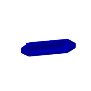 Handgreep kunststof kleur blauw tbv Heavy Duty Laden